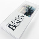 Großhandels-Wimpern-Kasten-Wimpern-Kasten-Paket-Wimpern-Kästen des Nerz-3d, die kundenspezifisches Logo-Plastik verpacken, das klare kundenspezifische Wimpern-Kästen schiebt