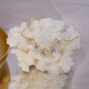 Luxury Super Shine AAA Zircon Flower Bracelet for Women Cute Romantic 14K Real Gold CZ Lady Bresselet Daily String Pulseras