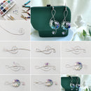 1 Satz natürliche und synthetische Edelsteinperlen mit Kupferdraht, Schmuckzubehör, für die Herstellung von Ohrringen, Armbändern, Halsketten, F50