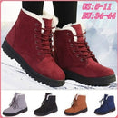 Damenstiefel Plus Größe 44 Schneestiefel für Damen Winterschuhe Heels Winterstiefel Ankle Botas Mujer Warme Plüsch-Einlegesohle Schuhe Frau