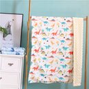 2 layers Dotty Cartoon Animals Coral Fleece Thermal Baby Blanket,Kids Rug for all Seasons , Newborn Traveling Stroller Blanket