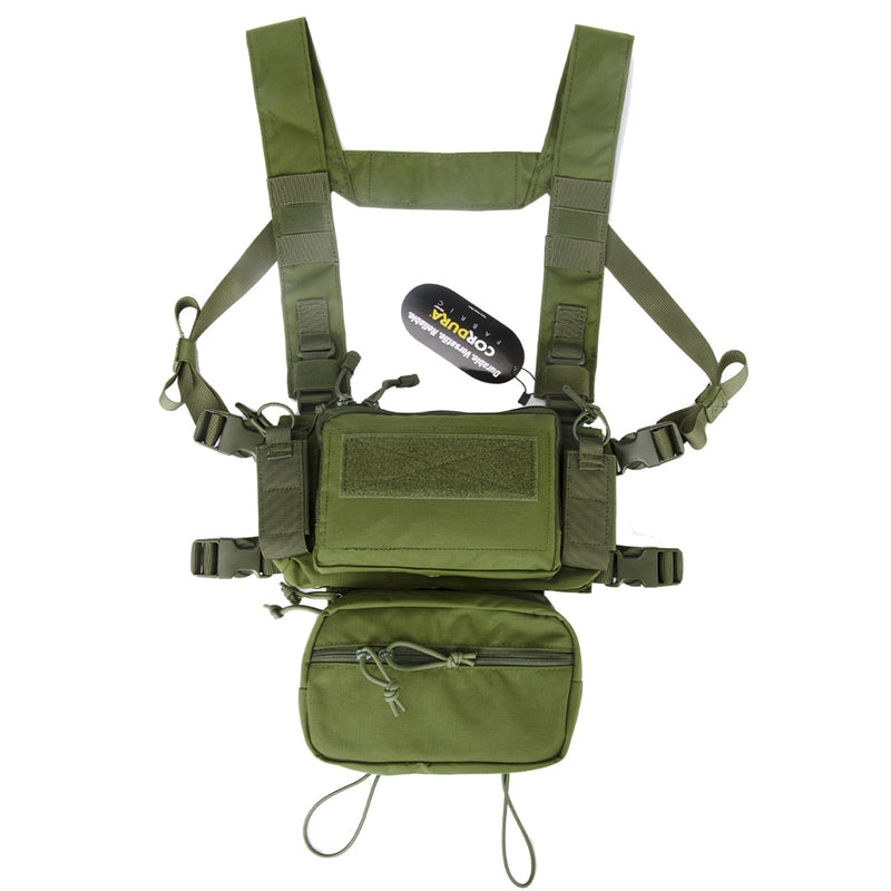 Tactical Micro Chest Rig Modular H Harness D3CR Paquete divertido SACK Pouch Chaleco de combate 5.56 Mag Airsoft