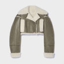 VGH Koreanische Mode Patchwork PU Leder Colorblock Jacke Für Frauen Reverskragen Langarm Reißverschluss Mäntel Weibliche Winterkleidung