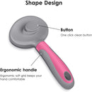 Benepaw Efficient Self Cleaning Slicker Pet Grooming Brush For Small Large Dogs Cats Comfortable Safe Anti-slip Comb For Pets