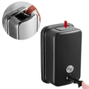 ROVOGO 500/800/1000ml Schwarz/Spiegel Seifenspender Wandmontierter Badezimmerspender aus Edelstahl für Home Hotel