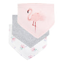 Honeyzone 3pc/lot 100% Baumwolle Baby Mädchen Lätzchen Rosa Flamingo Druck Baby Handtuch Bandanas Schal Kinder Krawatte Infant Handtuch