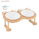 Keramik-Katzennapf Hundenapf Einzel- und Doppel-Haustiernapf Katze Hund Futternapf Wassernapf mit Ständer Futternapf Futternapf Haustierbedarf