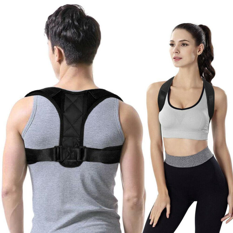 Adjustable Back Posture Corrector Clavicle Spine Back Shoulder Lumbar Brace Support Belt Posture Correction Prevents Slouching