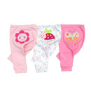 Pantalones de bebé de 3/6 piezas, mallas con estampado de animales de dibujos animados de otoño de algodón para niños y niñas, pantalones largos para bebés