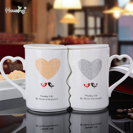 2er Set China Keramik Paar Tasse Liebhaber Kuss Becher Valentinstag Hochzeit Geburtstagsgeschenk In Geschenkbox Milch Kaffeetassen