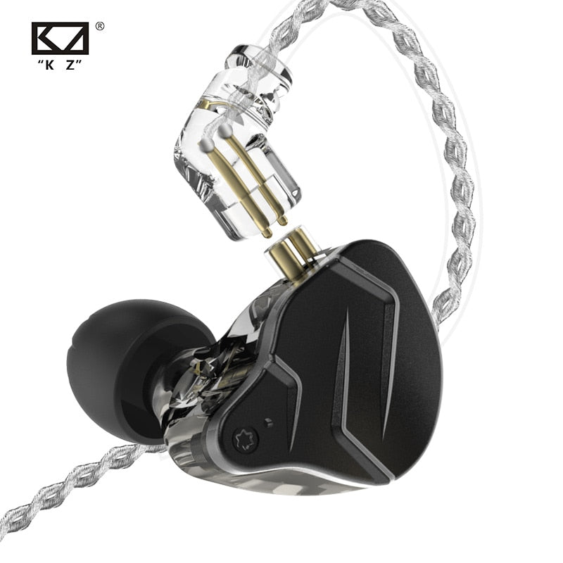 KZ ZSN Pro X In Ear Auriculares Tecnología híbrida 1BA + 1DD HIFI Bass Metal Auriculares Sport Noise Cancelling Auriculares Monitor