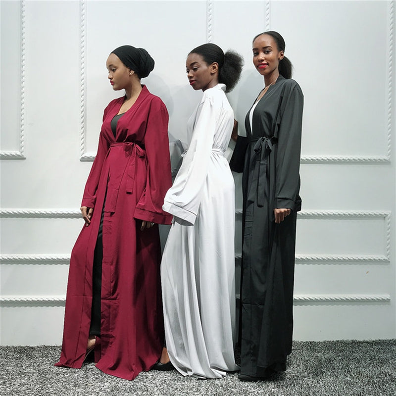 Plain Abaya Dubai Kimono Cardigan Turkey Hijab Muslim Dress African Dresses Abayas For Women Kaftan Dubai Caftan Islam Clothing