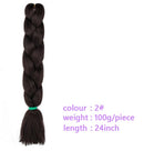 Black Star Hair Ombre Jumbo Braiding Hair Extensions 24 Inch Twist Braids Synthetic Hair Fiber for Twist Braiding for Women