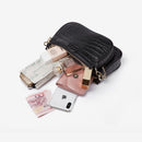Conjunto de 3 uds. De bolsos de hombro de diseñador para mujer, monedero y bolsos de mano de piel sintética, bolso cruzado de cocodrilo para mujer, bandolera con correa ancha