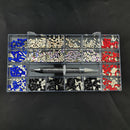 21 Grids Crystals Diamonds Nail Strasssteine ​​Set 3100pcs FlatBack Strasssteine ​​Kit funkelnde Nail Art mit 1 Stift für Dekorationen