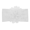 Nishine Weiches Stretch-Satin-Rosen-Blumen-Baby-Stirnband, Neugeborene, Knoten, breite Nylon-Kopftücher, Turban, Mädchen, Kopfbedeckung, Kinder-Foto-Requisiten