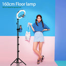 LED Ringlicht 16/20/26cm 5600K dimmbare Selfie Ringlampe mit Stativ Telefonhalter USB Stecker Fotostudio Fotografie Beleuchtung