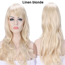 S-noilite Synthetic 28colors 22inch Loose Wave Perücken Halloween Cosplay Perücke Blau Rot Rosa Grau Lila Haarperücke Cosplay für Party