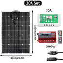 Panel Solar ETFE de 600w y 1200w, 12v, sistema fotovoltaico para el hogar, inversor, Kit completo, cargador de batería de celda Solar para coche, barco, Camping