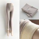 GCAROL Women Thick Fleece Legging High Waist Letters Legging Pants Stretch Winter Seamless Fitness Can Be Worn Below Zero