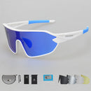 COMAXSUN Professionelle Polarisierte Fahrradbrille Fahrradbrille Outdoor Sport Fahrrad Sonnenbrille UV 400 Mit 5 Gläsern TR90 2 Style