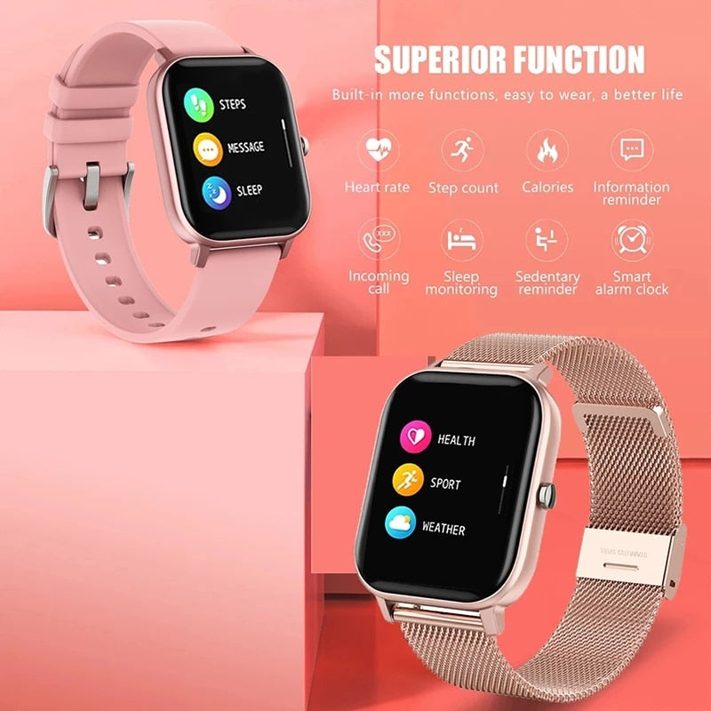 LIGE Mode Frauen Smart Watch Full Touch Musiksteuerung Männer Sportuhr Fitness Tracker 2022 Neue Smartwatch Damen + Uhrenbox