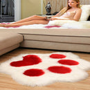 Niedlicher Katzenpfoten-Muster-weicher Plüsch-Teppich für Zuhause, Sofa, Couchtisch, Bodenmatte, Schlafzimmer, Nachttisch, dekorativer Teppich, Weihnachtsgeschenke