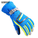 GOBYGO Herren Damen Kinder Skihandschuhe Wasserdichte Warme Radfahren Hockey Handschuhe Wintersport Skifahren Snowboard Handschuhe