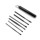 Brainbow 6 teile/satz Ohrenschmalz Picker Edelstahl Ohrstöpsel Wachsentferner Kürette Ohrstöpsel Reiniger Ohrlöffel Pflege Ohrreinigungswerkzeuge