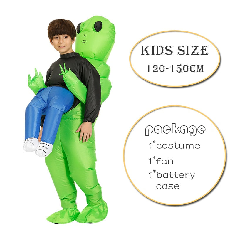 Adult Inflatable ET Alien Costume Purim Party Cosplay Suit Fancy Dress Carnival Halloween Costume For Kids Boys Girls