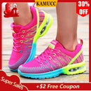 Zapatillas de deporte para mujer, zapatos informales a la moda, zapatos planos de malla transpirables para caminar, zapatillas de deporte para mujer 2019, Tenis vulcanizados para gimnasio para mujer