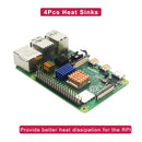 Raspberry Pi 4 8GB 4GB 2GB Kit + Netzteil + ABS-Gehäuse + 32G 64G 128G Karte + Lesegerät + Kühlkörper für Raspberry Pi 4 Modell B