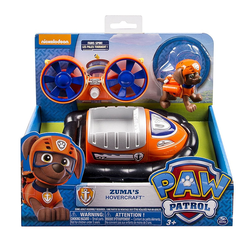 Genuine Paw Patrol Rescue Dog Puppy Set Toy Car Patrulla Canina Toys Action Figure Model Chase Skye Rubble Car For Children Gift