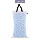 Elinfant 1 pcs Large Hanging Wet/Dry Pail Bag for Cloth Diaper,Inserts,Nappy, Laundry With Two Zippered Waterproof diaper bag