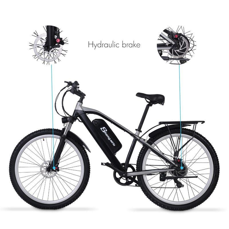 Shengmilo M90 Elektrofahrrad 500W Herren Mountainbike e Fahrrad Erwachsenes Elektrofahrrad Schneefahrrad 48V Lithiumbatterie Elektrofahrrad