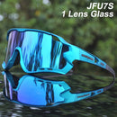 ACEXPNM Polarisierte Mountainbike Fahrradbrille Outdoor Sports Fahrradbrille UV400 4 Linsen Fahrradbrille Herren Damen Sonnenbrille