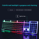 USB-Kabel-Gaming-Tastatur-Maus-Set PC-Regenbogenfarbene LED-beleuchtete hintergrundbeleuchtete Gamer-Gaming-Maus und -Tastatur-Kit Home Office