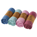 HappyFlute 4Pieces/Set Muslin Blankets 120*120cm Unisex Baby Swaddle Warp Muslin Cotton Baby Blanket