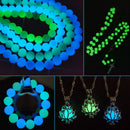 Cuentas redondas luminosas de piedra Natural de 6/8/10mm que brillan en la oscuridad para la fabricación de joyas, accesorios de pulsera DIY, cuentas minerales de 15 pulgadas