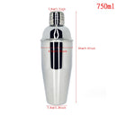 11-teiliges Bar-Set 750 ml Cocktail-Shaker-Set mit stilvollem Holzständer und Rezeptheft Perfektes Barkeeper-Set für zu Hause mit Bar-Werkzeugen