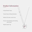 Thaya S925 Silber Halskette Löwe Design Rot Künstlicher Kristall Sterling Silber Anhänger Halskette Für Frauen Luxus Edlen Schmuck