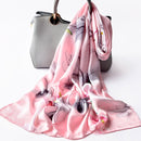 100% Silk Scarf Women Luxury Headscarf Print Long Natural Silk Shawls Foulard Femme Thin Satin Neck Scarf Real Silk Scarves