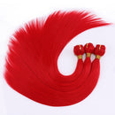 22 Zoll brasilianisches glattes Haar bündelt 100 Gramm einteiliges synthetisches Haargewebe Pferdeschwanz-Haarverlängerungen für afrikanische Frauen