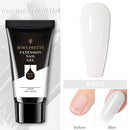 BORN PRETTY 30/20ml Glitter Acrylgel Fingerverlängerung Silber Rosa Verlängerungsgel Soak Off Nail Art Gel Lack