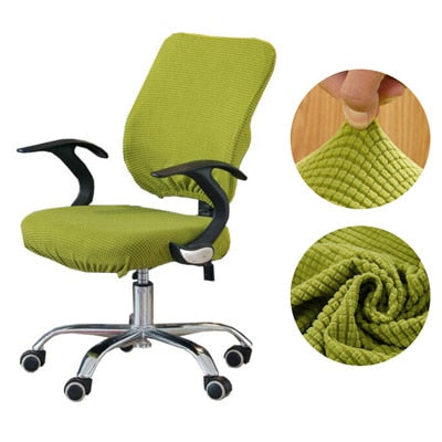 Thicken Solid Office Computer Chair Cover Spandex Split Seat Cover Universal Office Anti-dust Armchair Cover