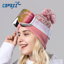 COPOZZ OTG Magnetische Skibrille Snowboard Maske für Männer Frauen Personalisierte Brillen Zylindrischer UV400 Schutz Schneebrille Erwachsene