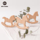 Let's Make 10 Uds mordedor de bebé para dientes haya grado alimenticio venta al por mayor juguetes de dentición de madera roedor accesorios DIY varilla pequeña de enfermería