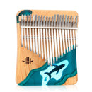 NEU Kalimba 17/21 Key Black Walnut Curly Figure Tastatur Daumenklavier Fase Calimba Musikinstrumente Tasteninstrumente