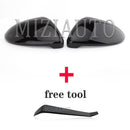 for VW Golf 7 MK7 7.5 GTI for Touran 2013-2020 Side RearView Mirror Cover Caps signals golf 7 Mirror tools Case Bright Black