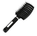 Huiyun Hot Hair Brush Wildschweinborsten-Kopfhaut-Massagekamm Nylon Frauen Wet Curly Tangle Brushes Salon Detagling Hairdressing Styling